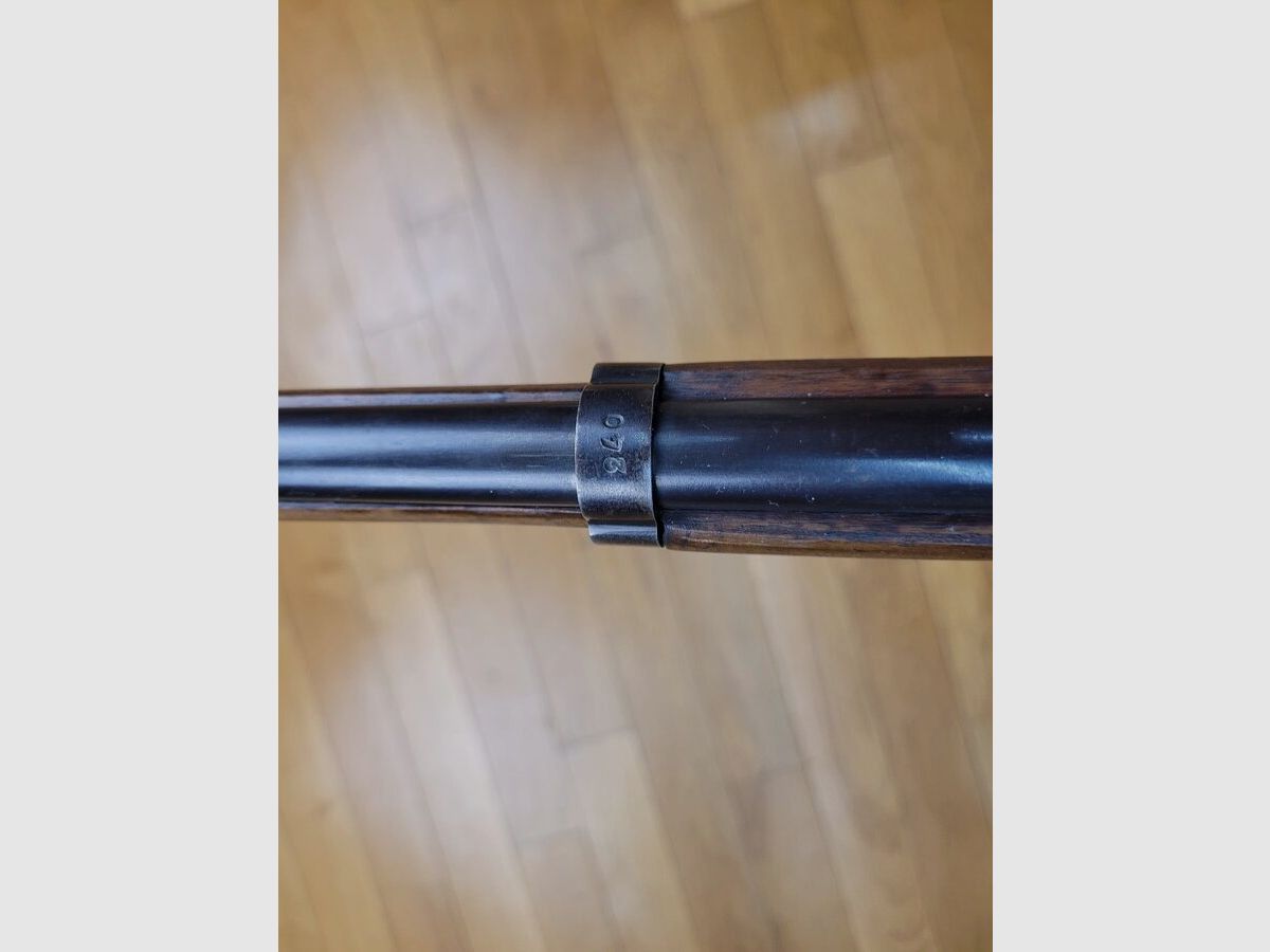 Muy bonito rifle escolar o infantil Lebel – modelo "La Préférée" – ¡Raro en calibre 22LR! (y no bosquette!) – Muy buena mecánica – Maderas hermosas y bluing original – Alza de 30 a 150m – El encanto de los patios de la III República en un calibre raro para este modelo – TBE +, imagen 25 de 27