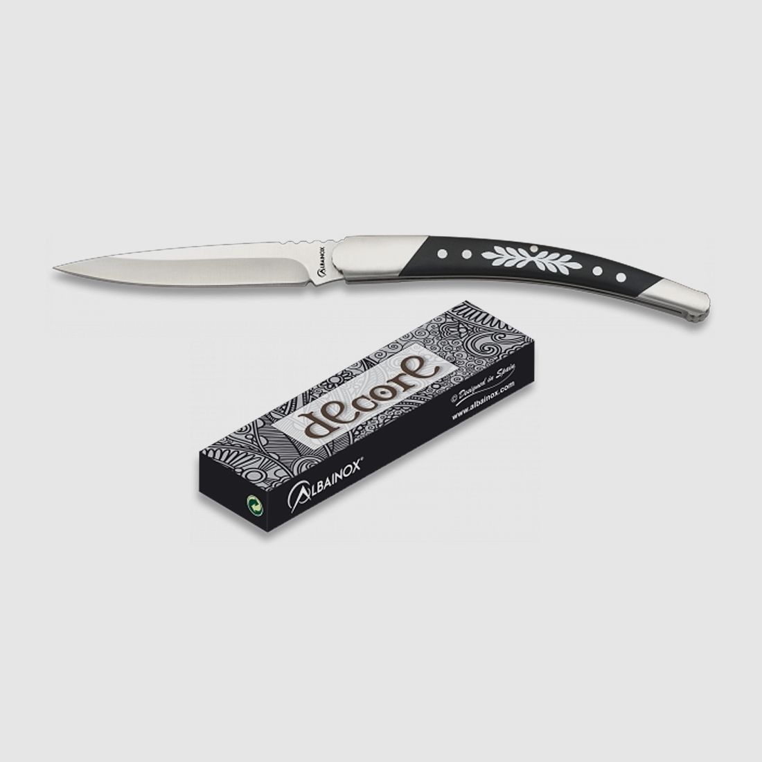 Couteau de poche espagnol schlank avec lame de 8,8 cm, boîte cadeau