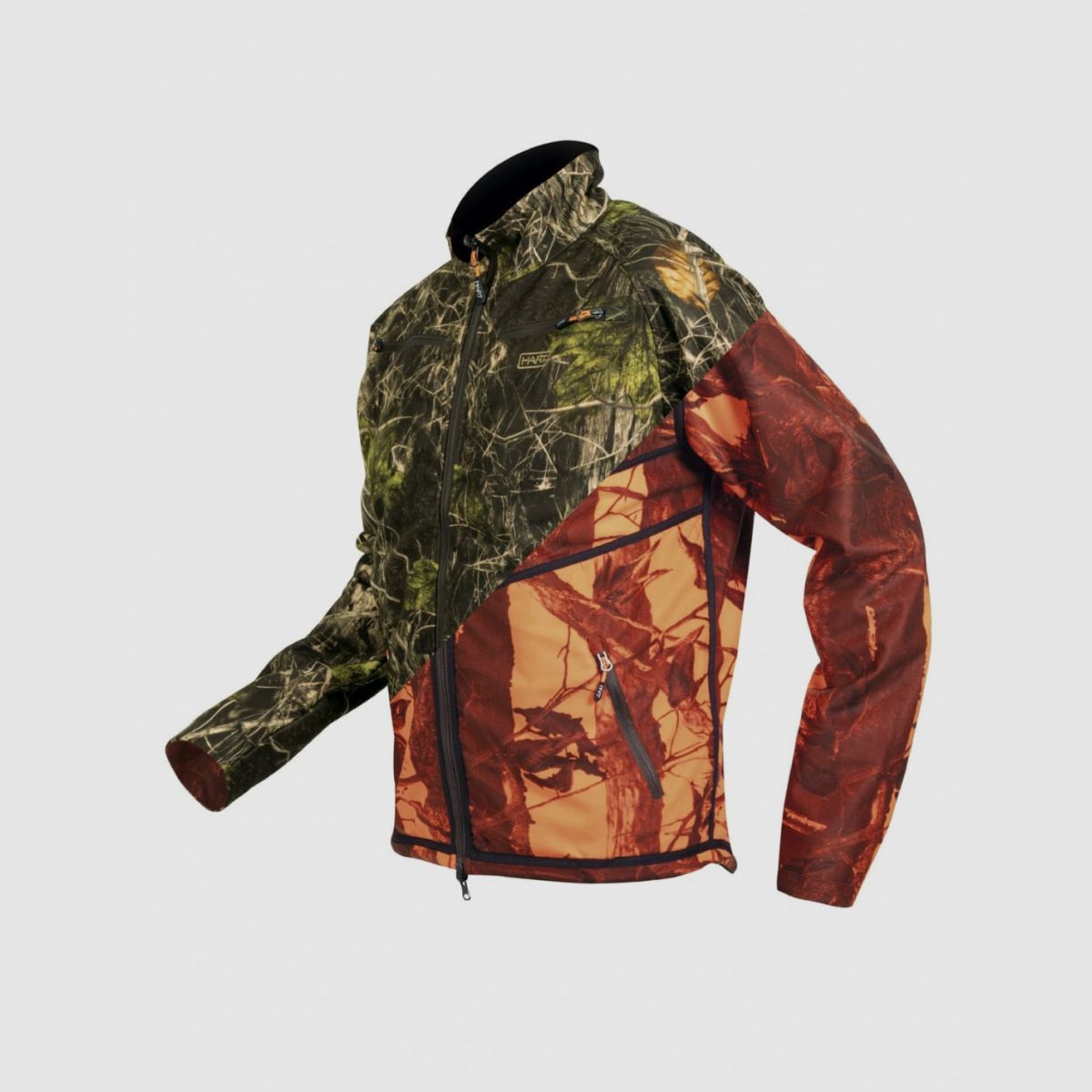HART Sosbun chaqueta reversible 2D Camo Verde/Naranja Brillante