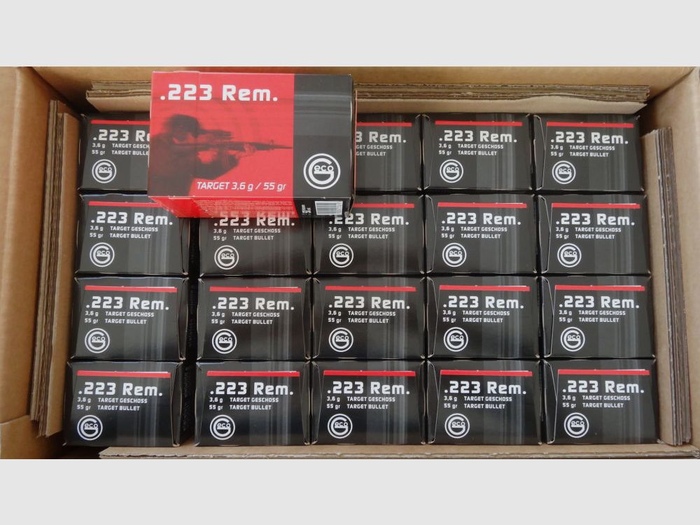 Geco 1000 GECO Cartouches .223 Rem. VM 3,6 Grammes