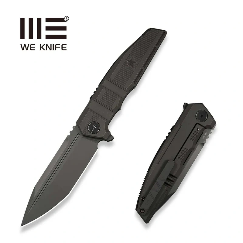 Nóż składany WeKnife Breach LE No 072/200 Charcoal Gray Titanium, Dark Gray Stonewashed M390 (WE25077-1)