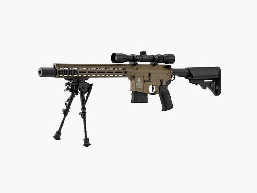 Replik LT-32 DMR Lancer Tactical - Komplettpaket Tan - Hohe Präzision - Militärische Leistung