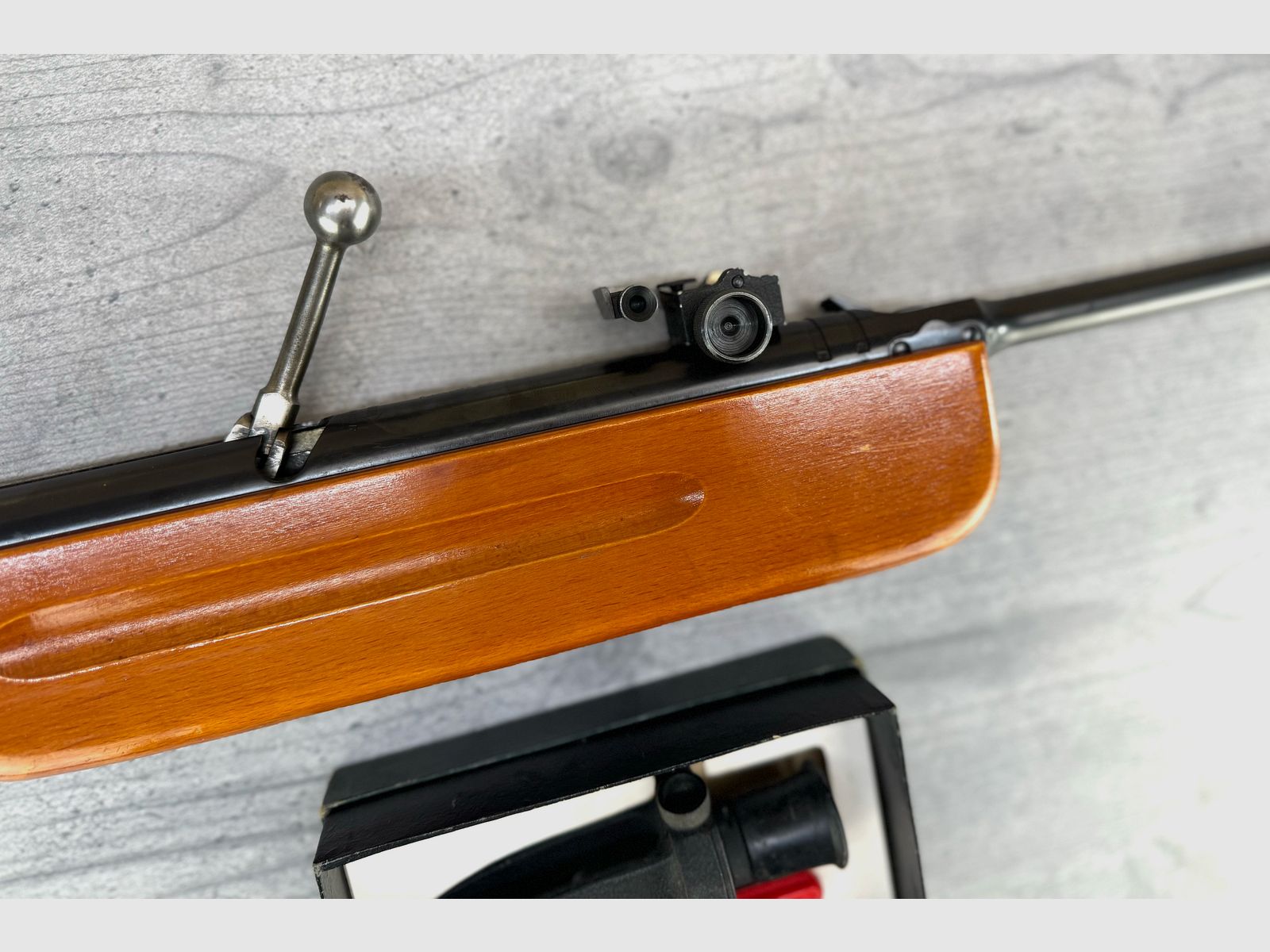 Haenel Mod. 311 Luftgewehr 4,5mm Diabolo mit Original Diopter (+Set) und Kimme, Tragetasche