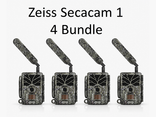 Zeiss Secacam 1 Wildcamera Bundel – 4 stuks