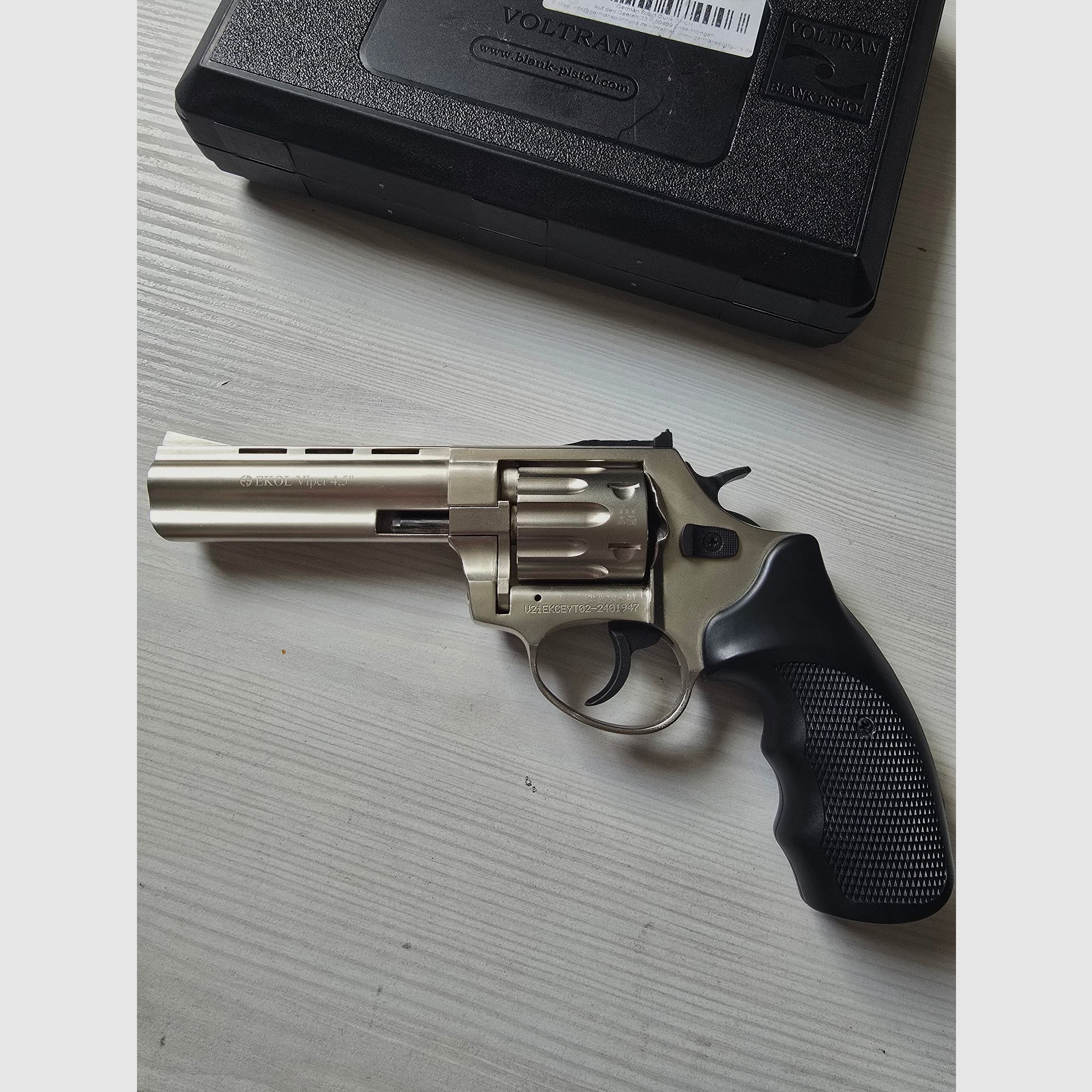 Ekol Viper 4,5 Zoll Vernickelt Schreckschussrevolver 