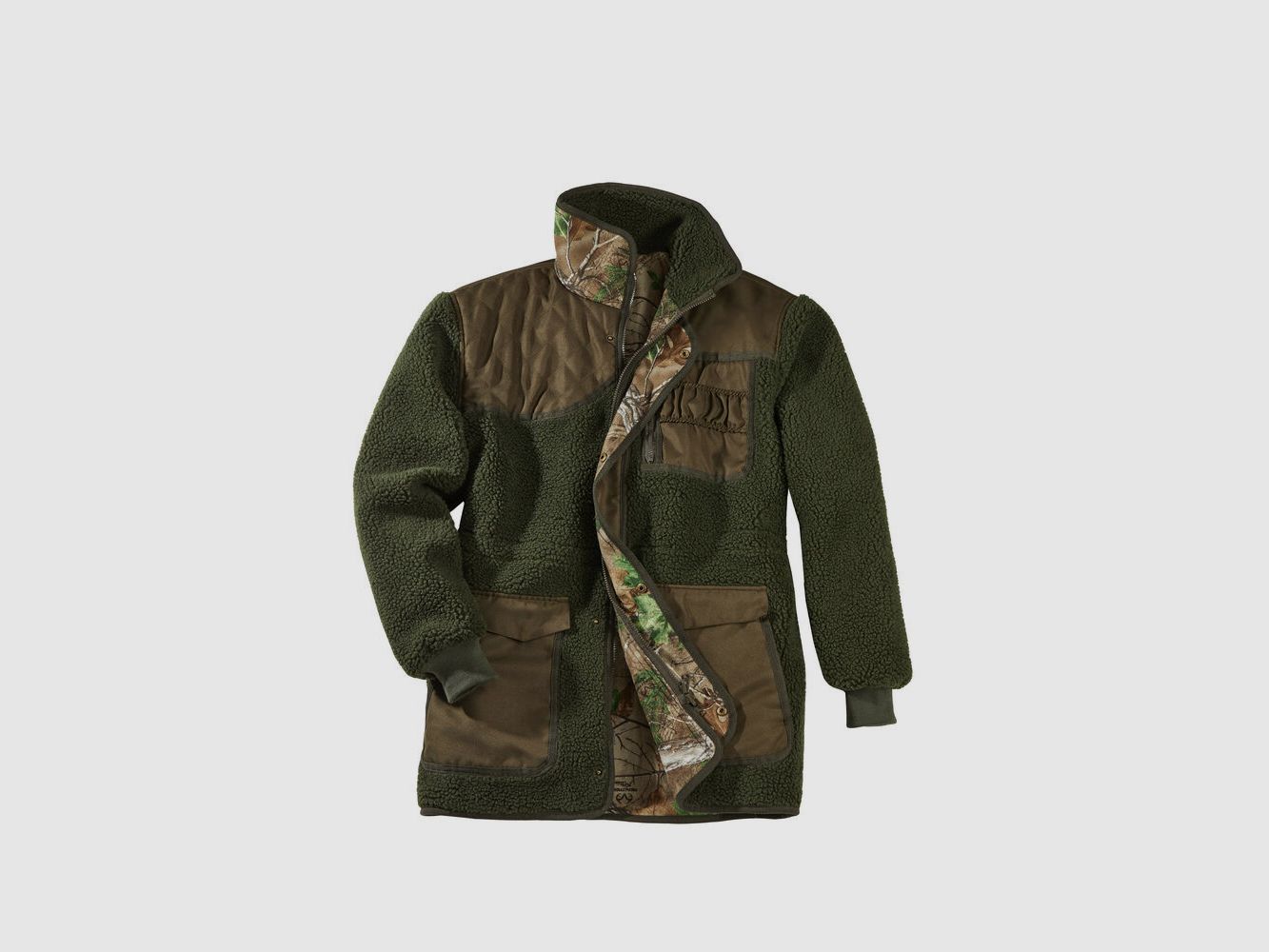 Scheibler Wendejacke Fox – Oliv/Camo Grün