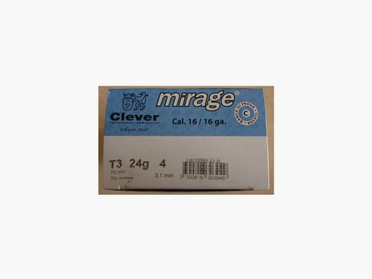 Clever Mirage cal. 16 T3 Steel 24 gram nr 7 25 stuks