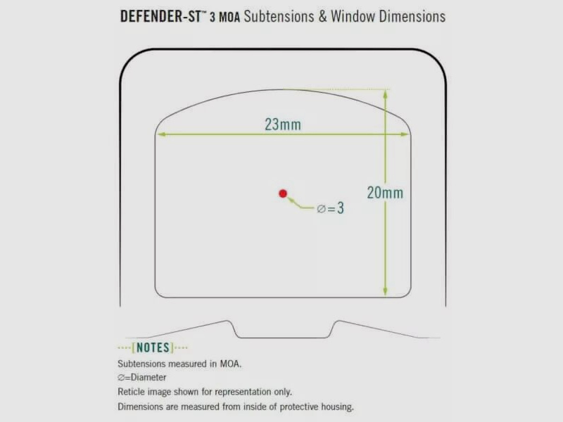Vortex Defender ST Red Dot 3 MOA