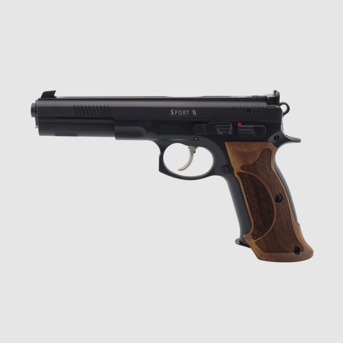 Waffen Oschatz Sport II SA/DA 6" Longslide Matchpistole Nussbaum Matchgriff original von Waffen-Oschatz Stuttgart CZ75