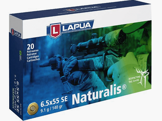 Lapua 6,5x55 Schwed Naturalis 140 gr.