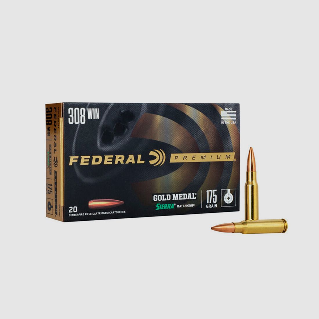 Büchsenmunition FEDERAL Gold Medal Sierra MatchKing - BTHP-Hohlspitze, Bild 1 von 4