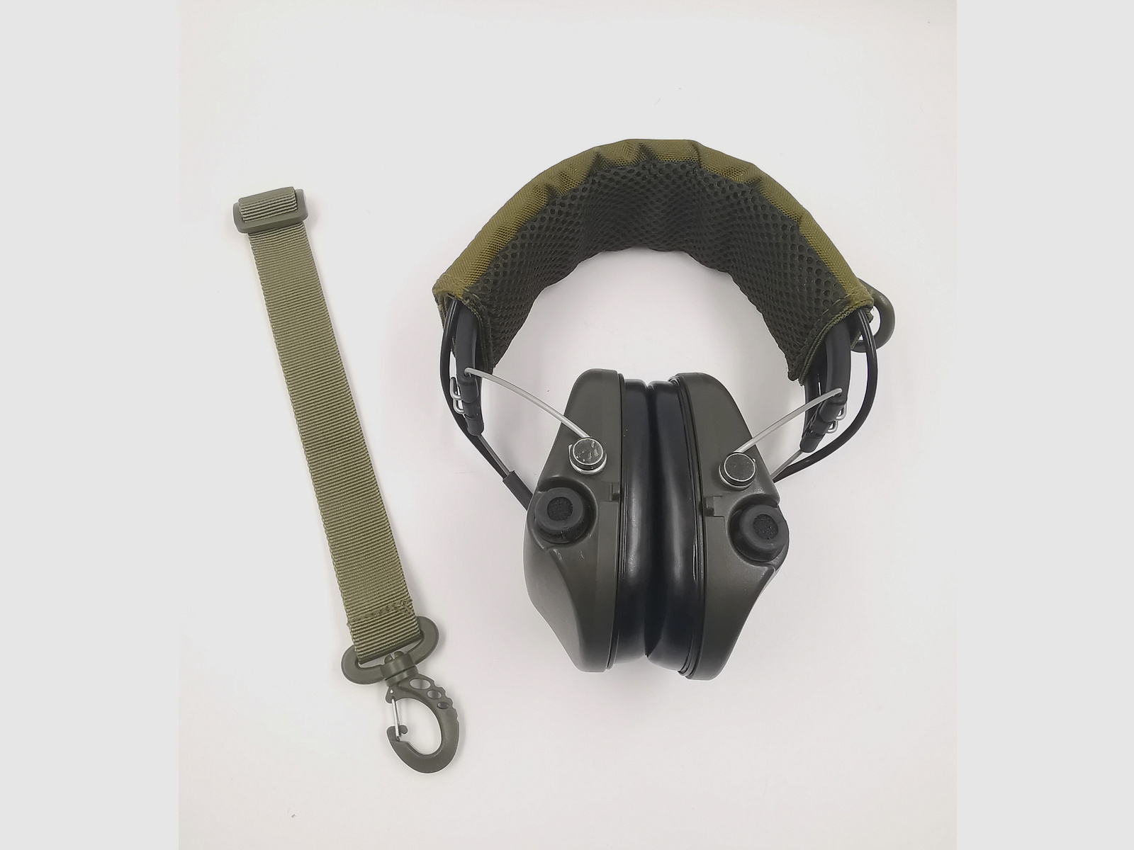 Headset Kopfhörer Abdeckung Schutz Molle BDS IPSC Jagd Sportschützen für Aktiv Gehörschutz sand oliv schwarz tarn