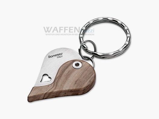 Portachiavi a forma di cuore LionSteel LionBeat Olive