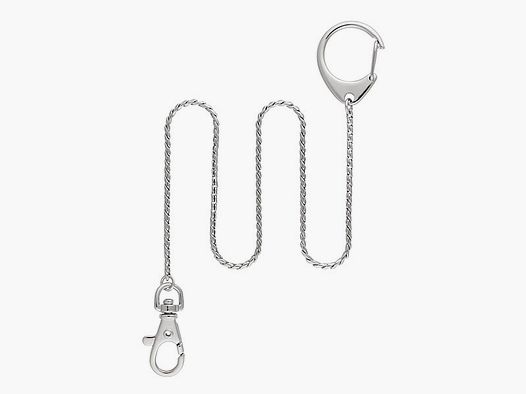 Wenger chain, 3 mm thick, two carabiners, knife chain