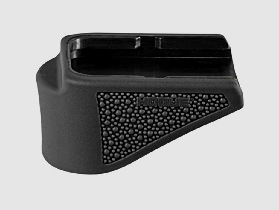 HOGUE OVERMOLDED® ESTENSIONE 26® 10RD MAGAZZINO HOGUE OVERMOLD GRIP EXT PAD PER GLOCK 26 9MM 10 MAGAZZINI NERO, immagine 1 di 2