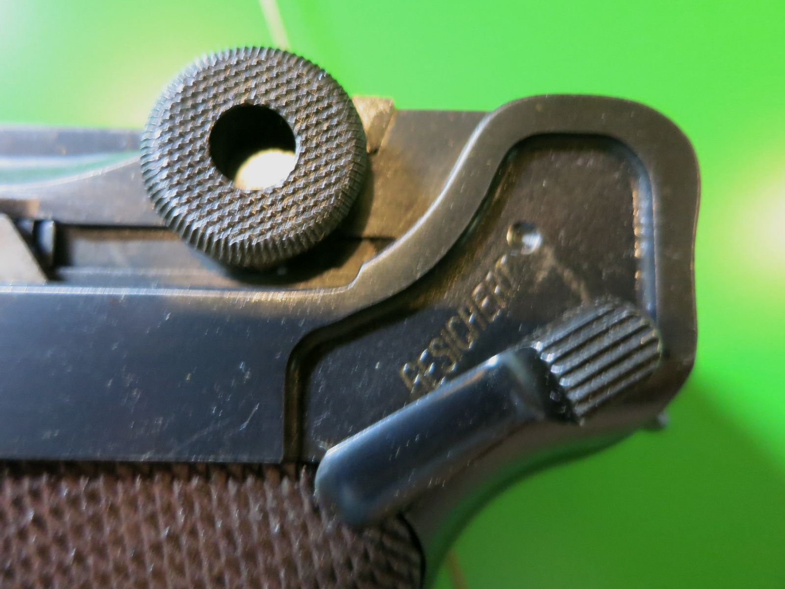Mauser, Pistole 08, P08, 9 mm Luger, nummerngleich, WaA Wehrmacht     #74-