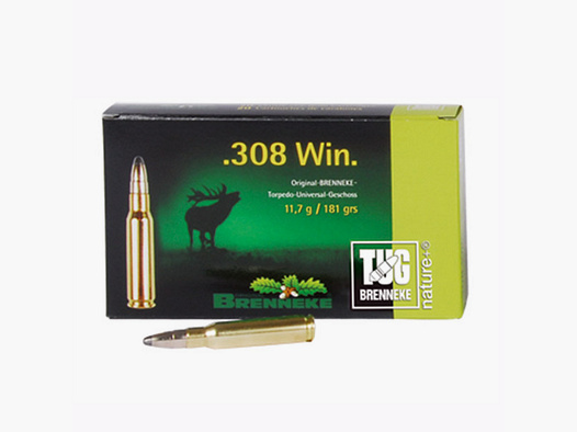 Brenneke .308 Win. 181GR TUG 20 cartridges