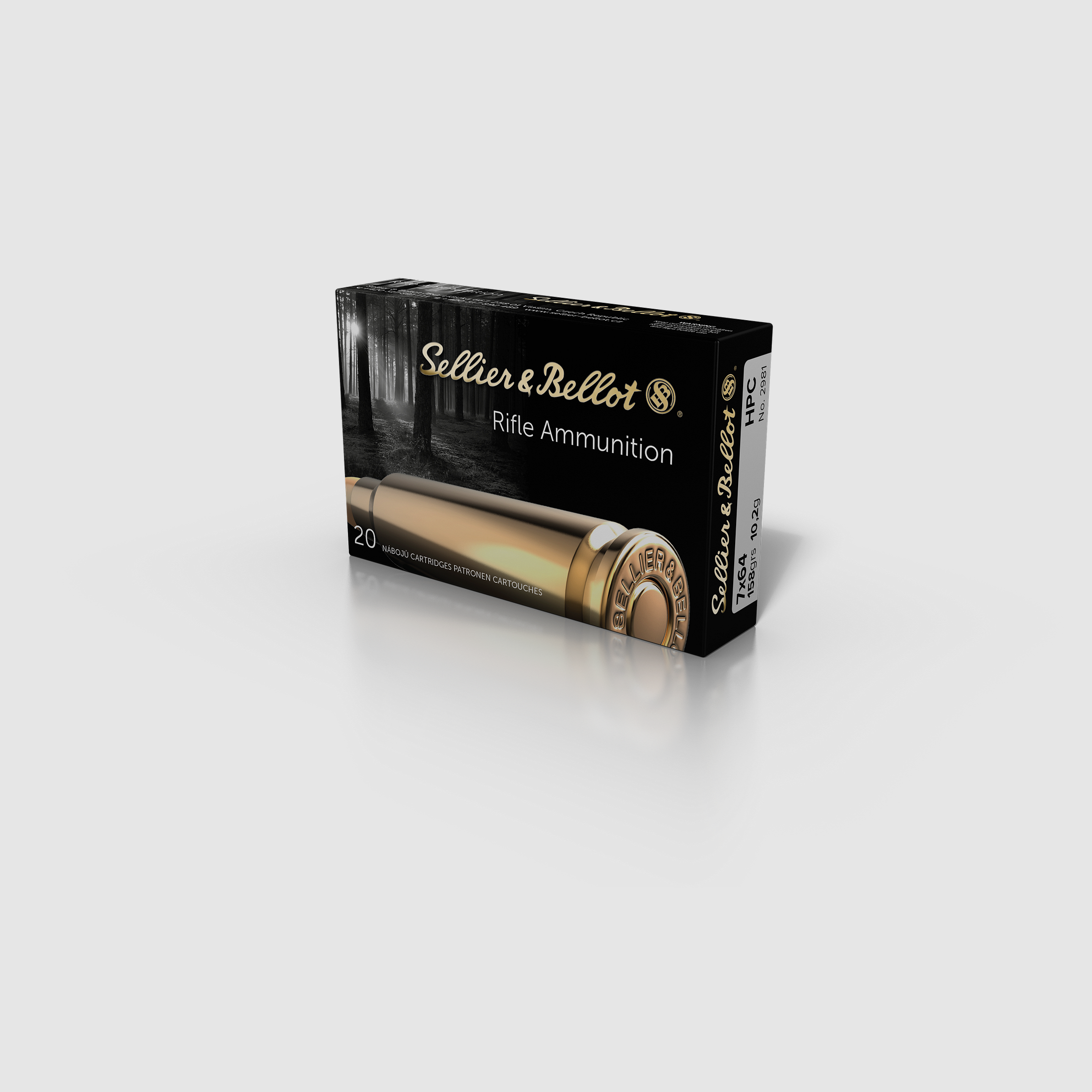 Sellier & Bellot Munizioni per fucile 7 x 64 10,2g Hollow Point Capped, immagine 1 di 2