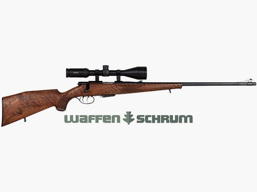 Anschütz ohne .22Hornet , ZF Hawke Vantage IR 4-12x50 Abs. L4A Dot, Aufschubmontage , LL: 61cm, Stecher