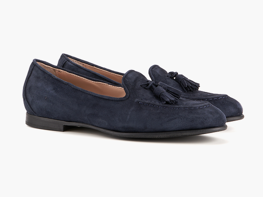 dirndl & bua Loafer Antikbock en Bleu Foncé