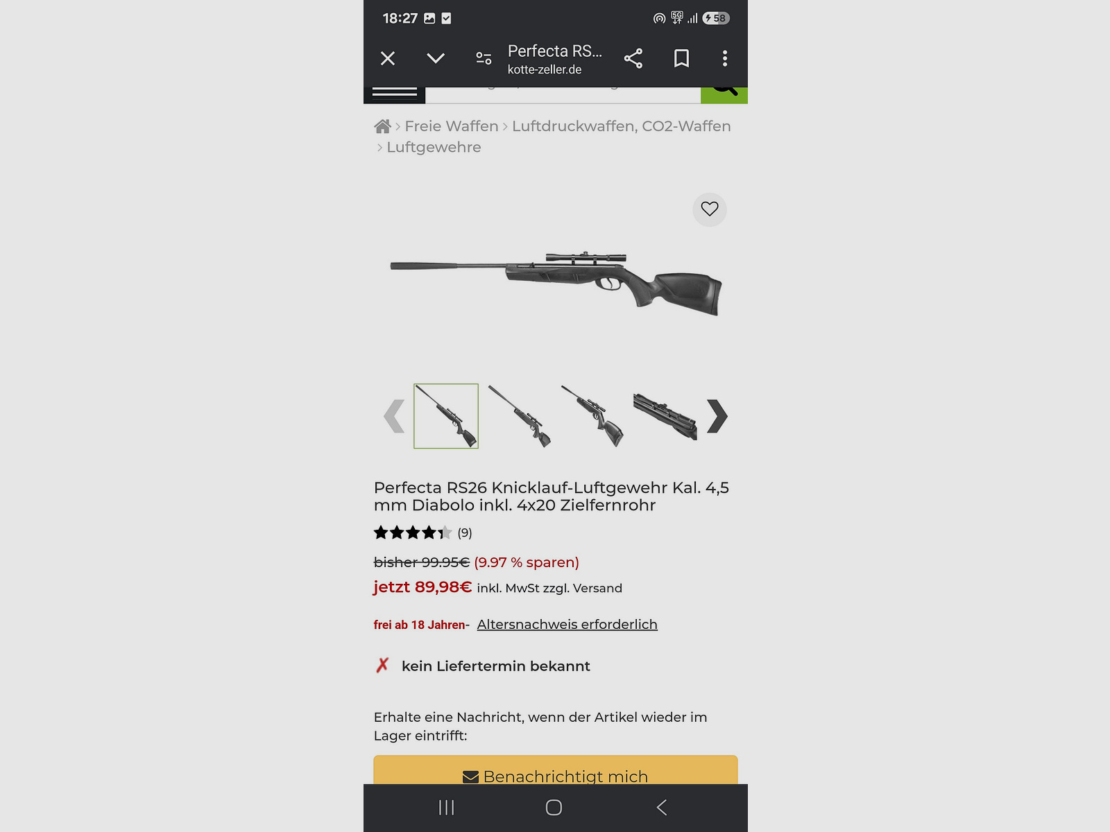 Luftgewehr Perfekta