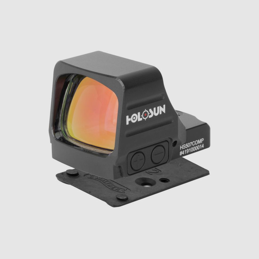 Holosun HS507COMP Offenes Reflex Rotpunktvisier + Adapterplatte für Walther PDP 2.0