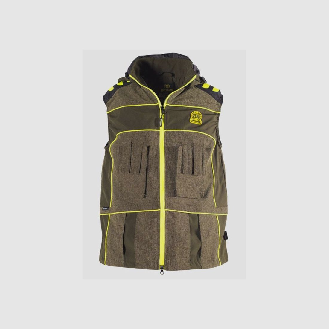 Lichtgewicht Bitrabi Gilet van Cordura Model SHARK groen, afbeelding 2 van 4