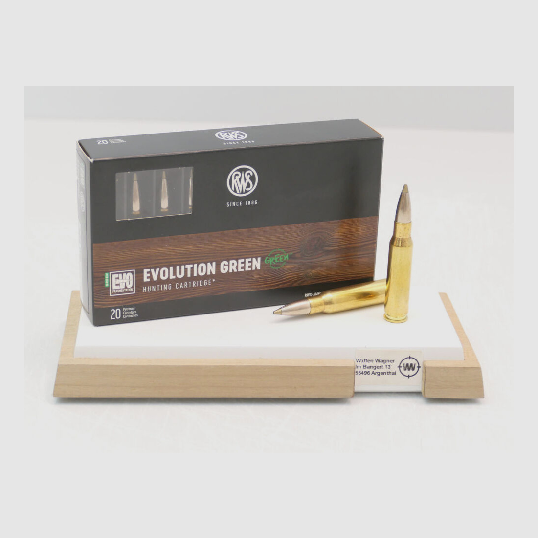 RWS Evo Green 11,9g/184grs á20 9,3X62