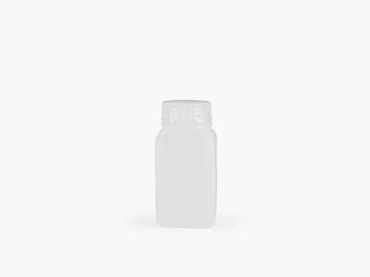 BasicNature BasicNature Weithalsflasche eckig - 175 ml