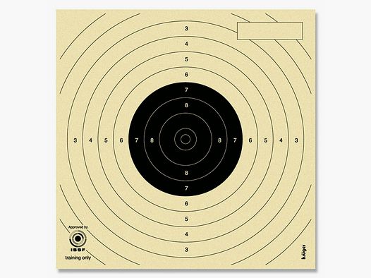 Krüger-Schießscheiben Lupi-Spiegel m.Nr. schwarz Schießscheiben