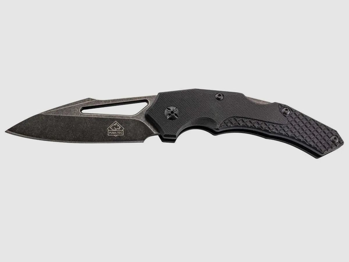 PUMA TEC Einhandmesser Curved, G10 mit Clip