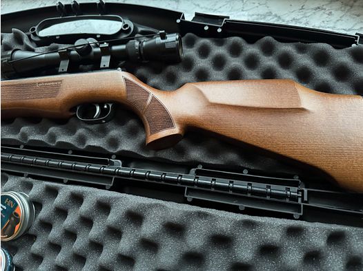 Weihrauch HW 35 Luftgewehr mit Zielfernrohr, 2000 Diabolos & Hartschalenkoffer – neuwertig!