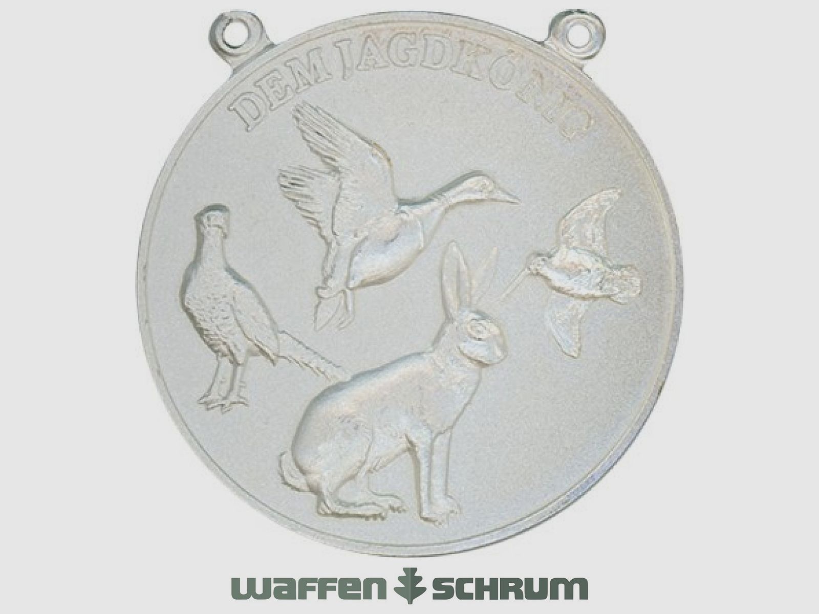 Steinhauer&Lück Jachtmedaille Kleinwild 60mm Zilver met Ketting