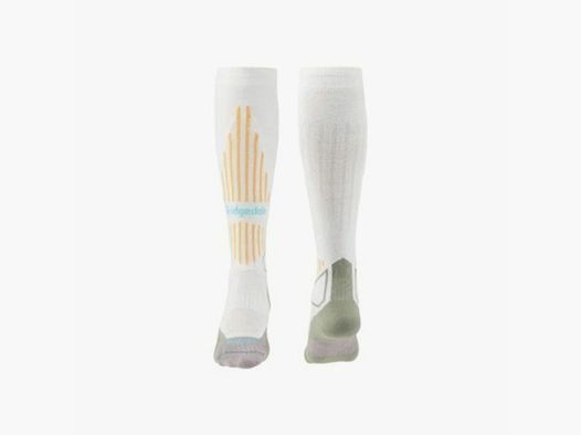 Calcetines esquí Mujer Naranja/Blanco Bridgedale Merino Endurance