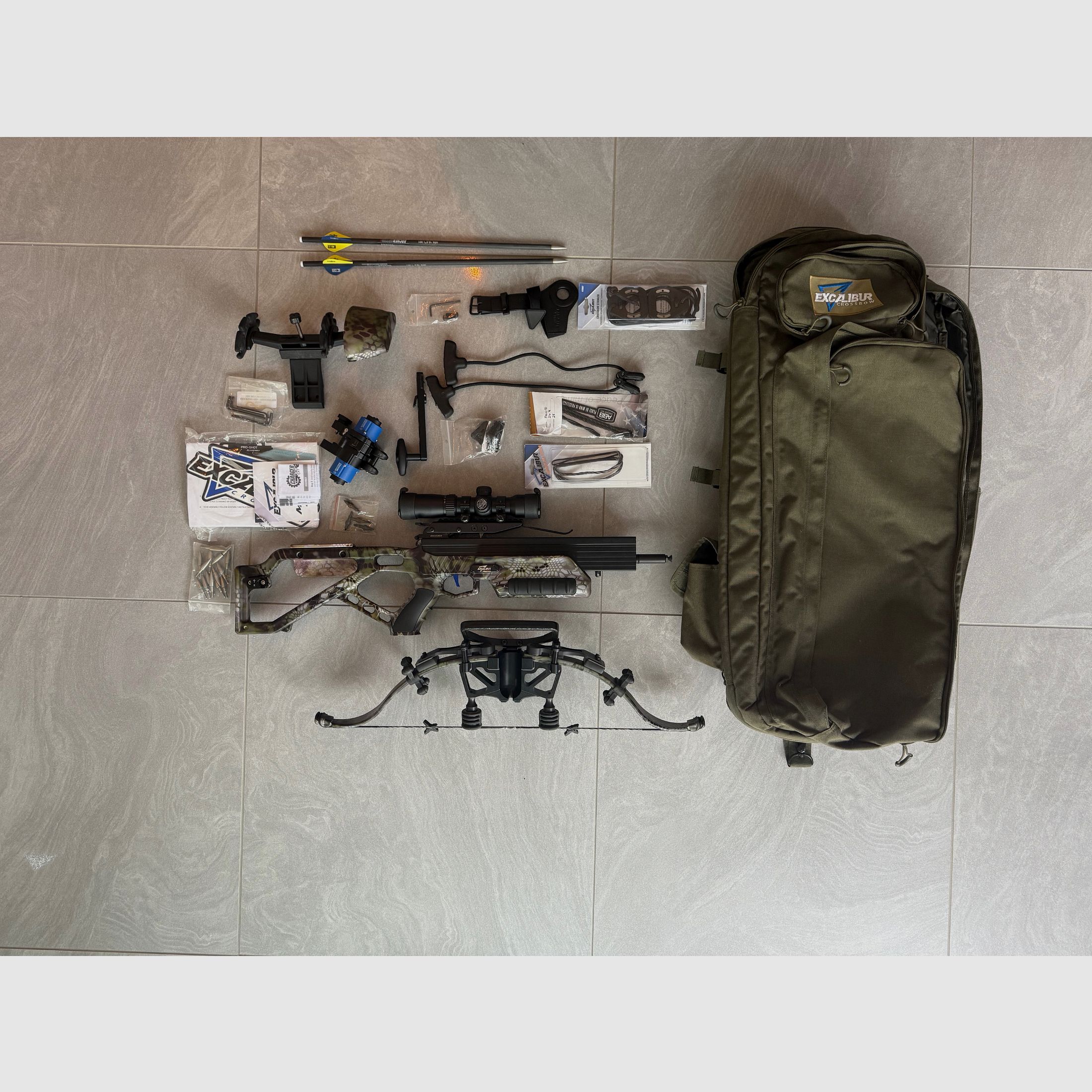 Excalibur Micro 360 TD PRO full suppressed kryptek Armbrust