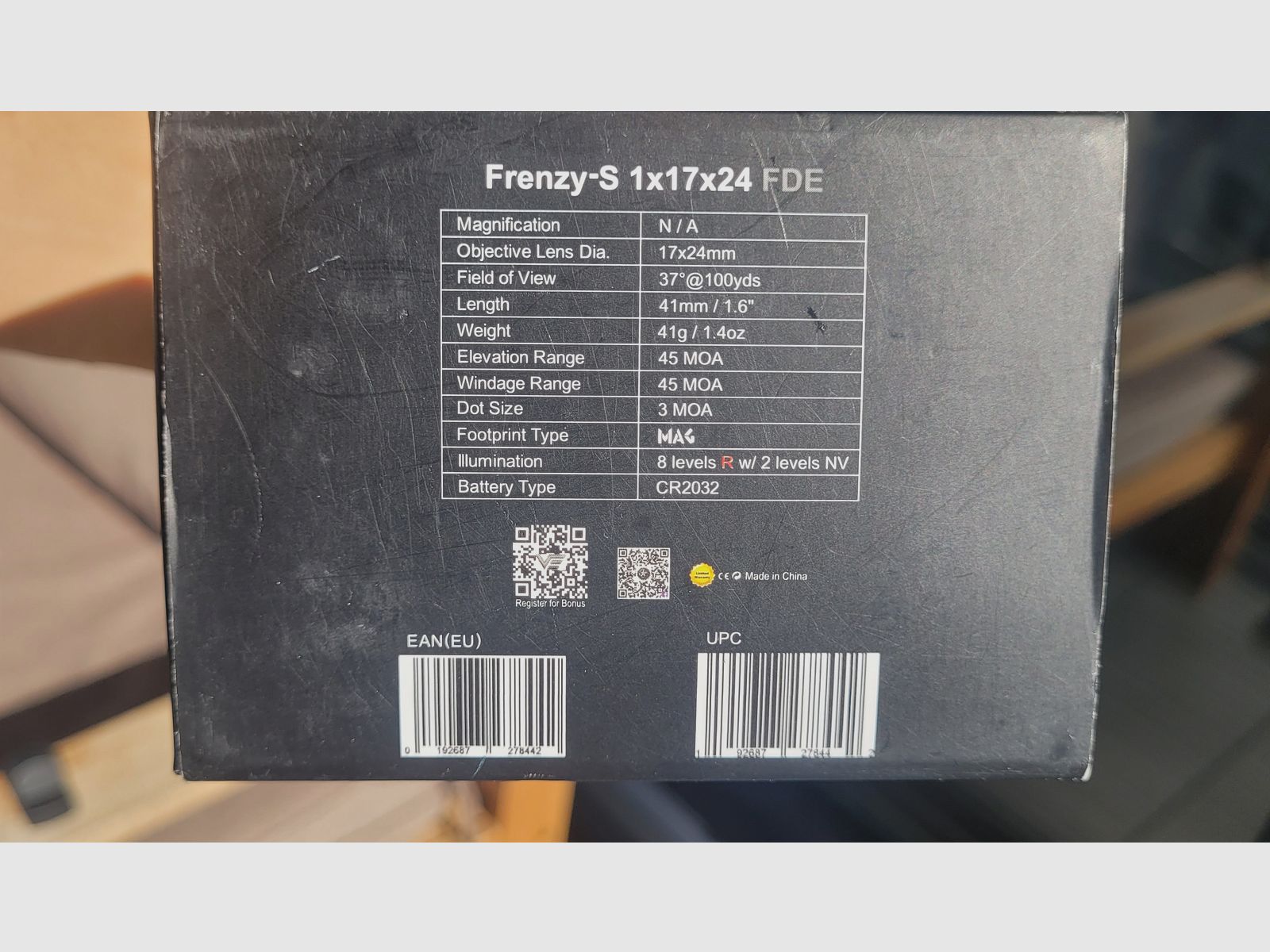 Vector optics Frenzy Red dot 3moa SCRD-F43