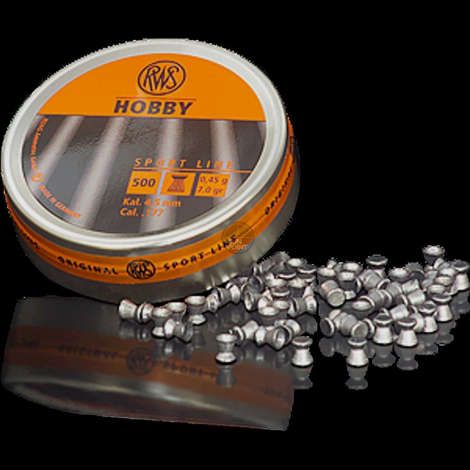 RWS Diabolos Hobby, ribbed - Cal. 4.5 mm - 0.45g - 500 pcs.