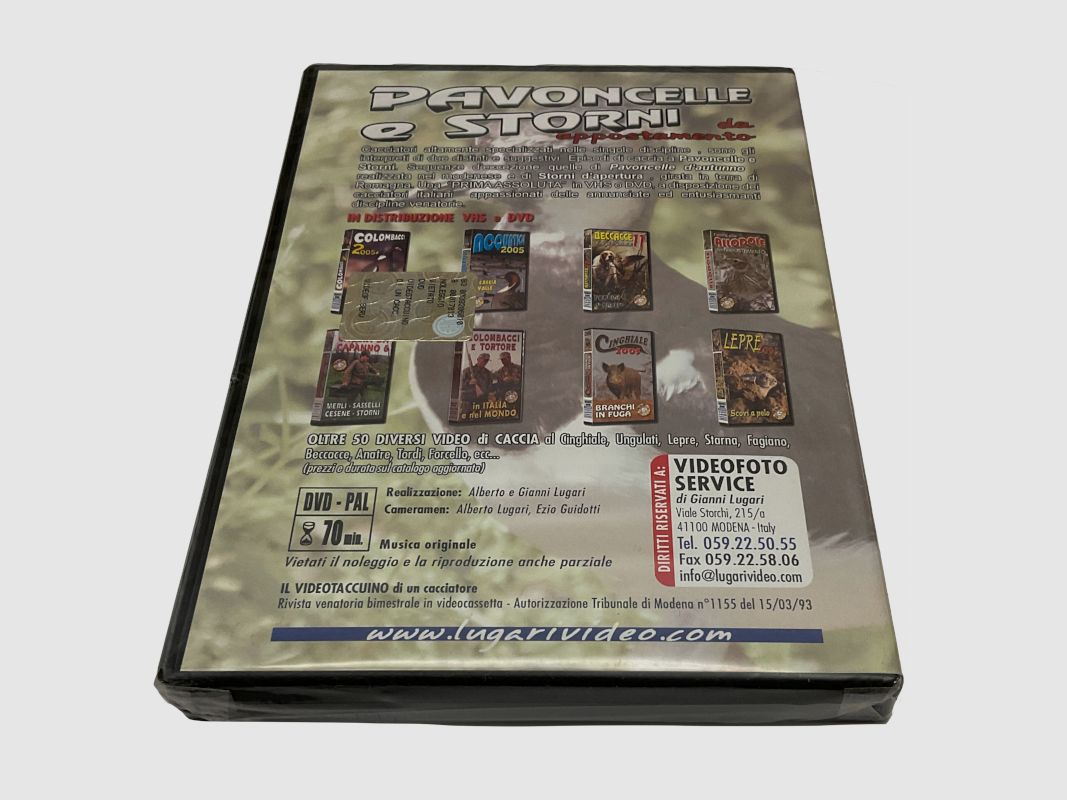 LUGARI VIDEO – DVD PAVONCELLE EN STORNI vanuit een schuilhut, afbeelding 2 van 2
