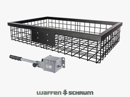 Eurohunt Heckträger schwarz beschichtet mit Schnellkupplung 890 x 580 x 180 mm