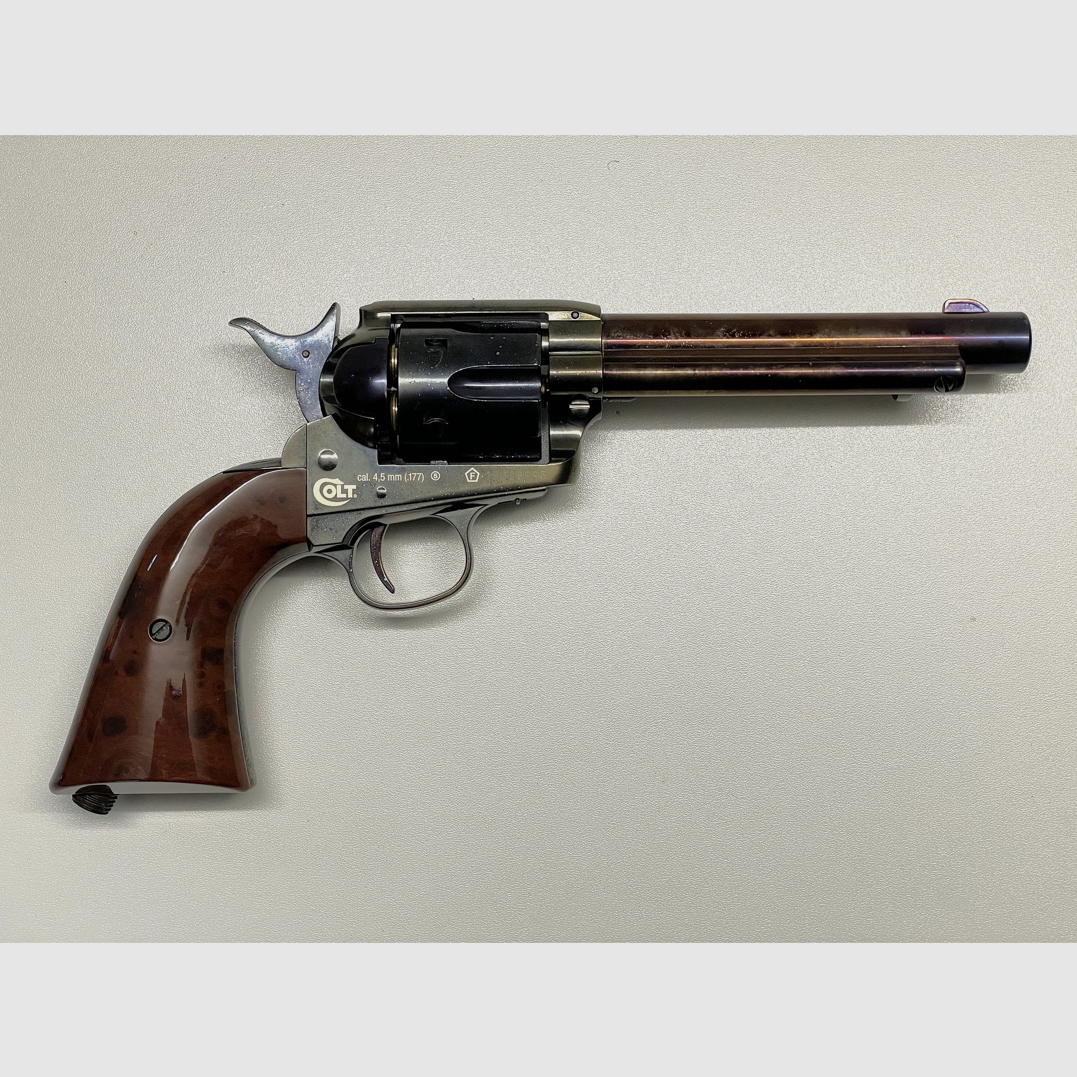 Colt Single Action Army® 45 Co2-Revolver Kaliber 4,5 mm BB (P18) brüniert