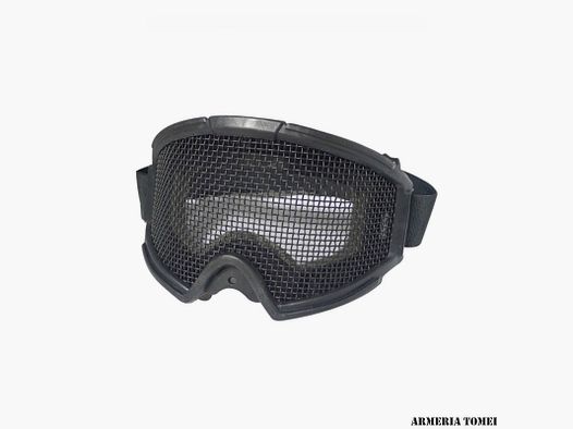 MASKE MIT SCHWARZEM METALLNETZ