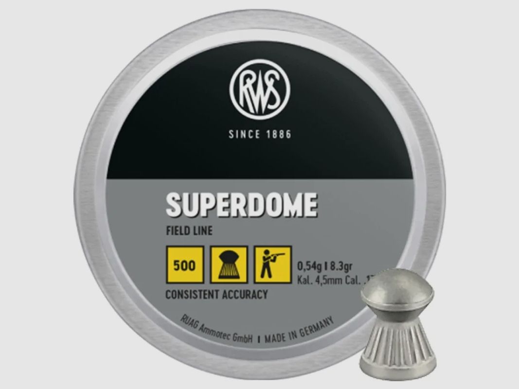 RWS Superdome pellets 4.5 mm 0.54 g 500 pcs
