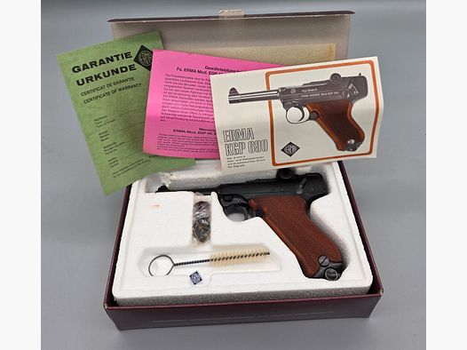 Erma Mod. KGP 690 Nuovo come comprato ieri in negozio 8mmK P08 pistola a salve PTB 402 SRS raro KGP690