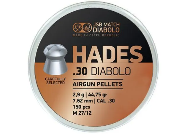 BOITE 150 PLOMBS JSB HADES .30 (7.62 mm) 2.9 g
