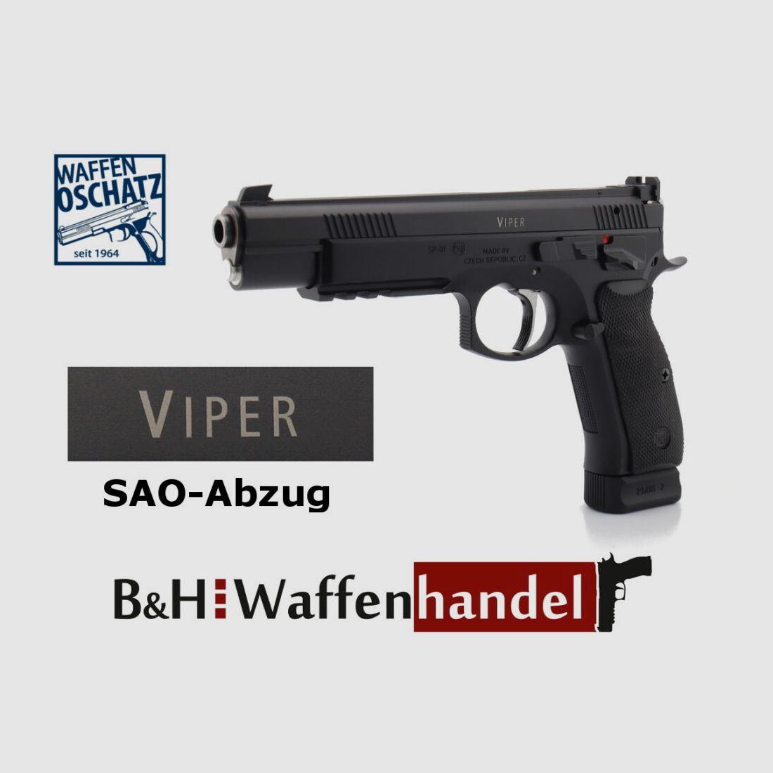 Waffen-Oschatz CZ75 Viper 6 Zoll mit SAO-Abzug - DAS ORIGINAL -