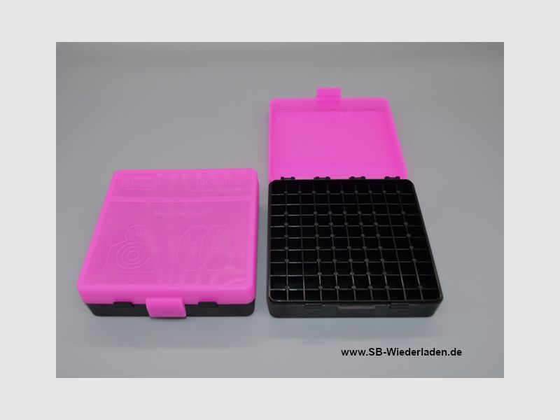 Odeon cartridge box for 100 cartridges 9mm with hinge