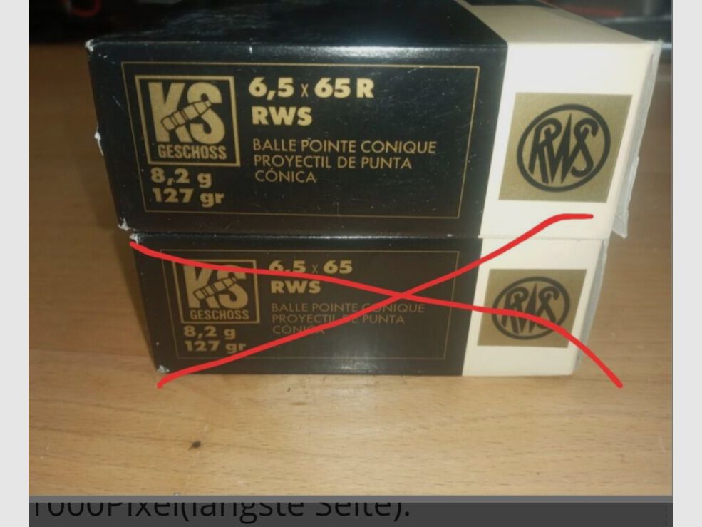 RWS, Dynamit Nobel 8,2g pointe conique