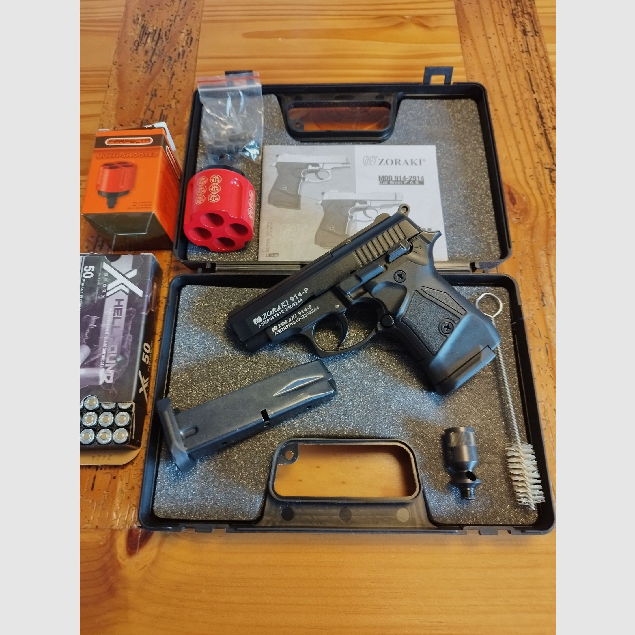 Zoraki 914-P Schreckschusswaffe 9mm PAK schwarz Sylvester Set !!Neuware!! 