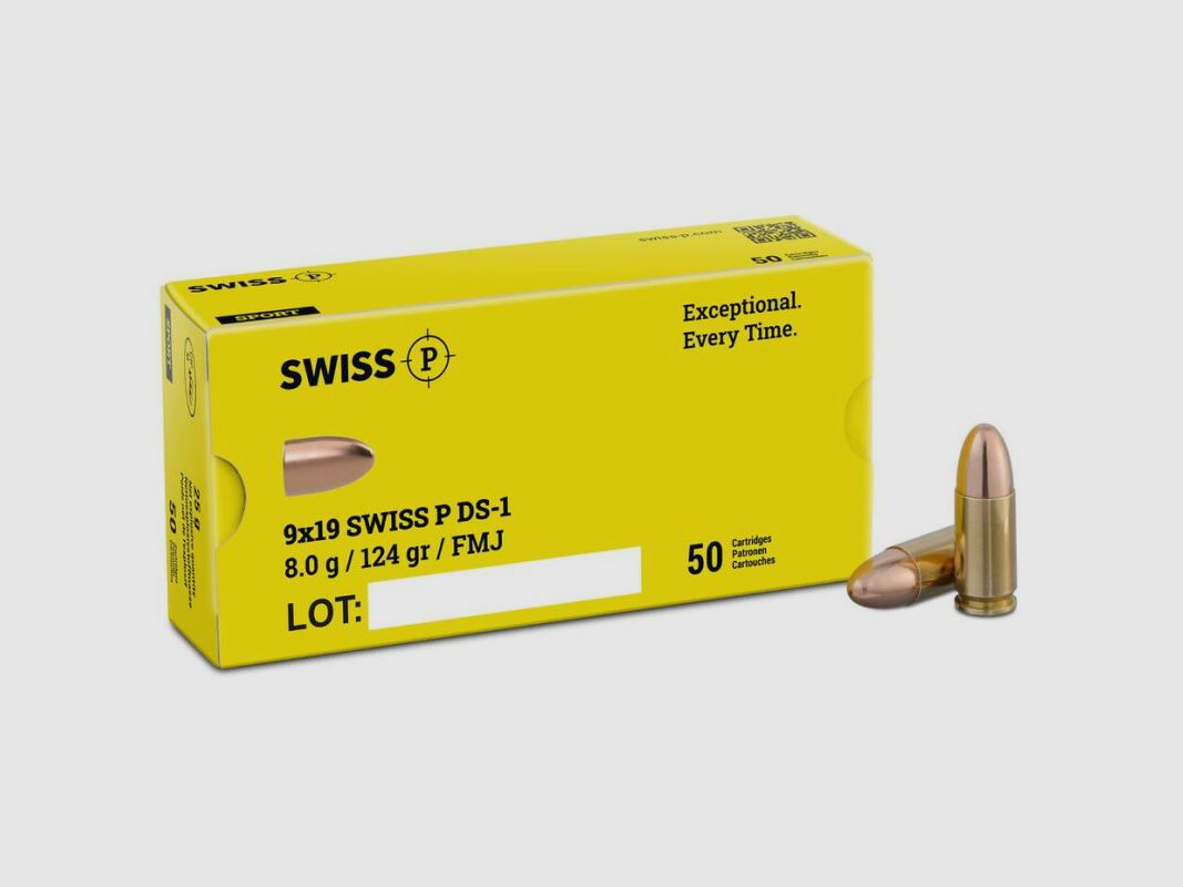 SWISS P 9x19 DS-1 8,0g/124gr 1000 strzałów