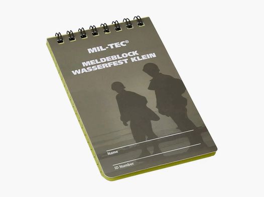 Mil-Tec Notizblock wasserfest klein Import
